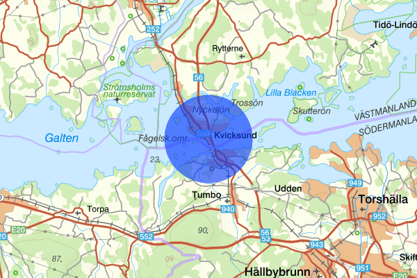 Kvicksund 15 januari 10:48, Anträffad död, Västerås