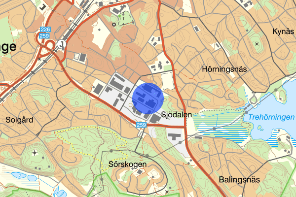 Sjödalsvägen 27 mars 01:04, Skadegörelse, Huddinge