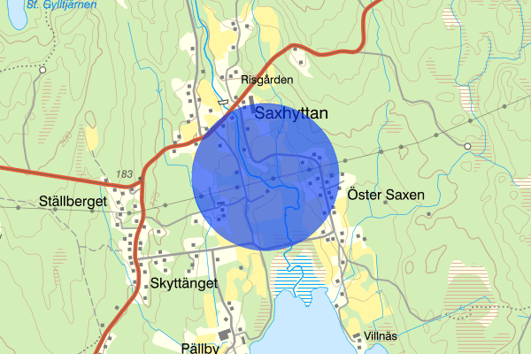 Saxhyttån 27 mars 15:17, Trafikolycka, personskada, Ludvika