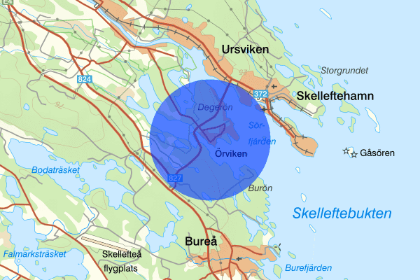 Örviken 27 mars 16:34, Trafikolycka, Skellefteå