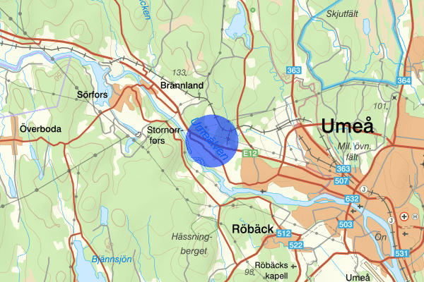 Blå vägen 27 mars 15:38, Trafikbrott, Umeå