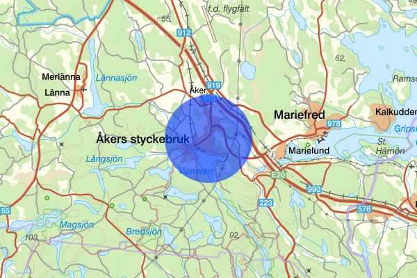 Åkers styckebruk 28 mars 10:49, Trafikolycka, Strängnäs