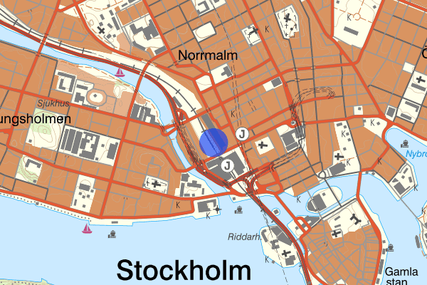 Cityterminalen 28 mars 17:11, Olaga hot, Stockholm