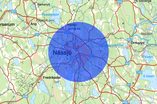 Nässjö 29 mars 19:17, Trafikolycka, Nässjö