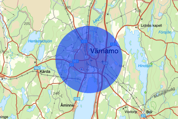 Värnamo 30 mars 17:04, Trafikolycka, Värnamo