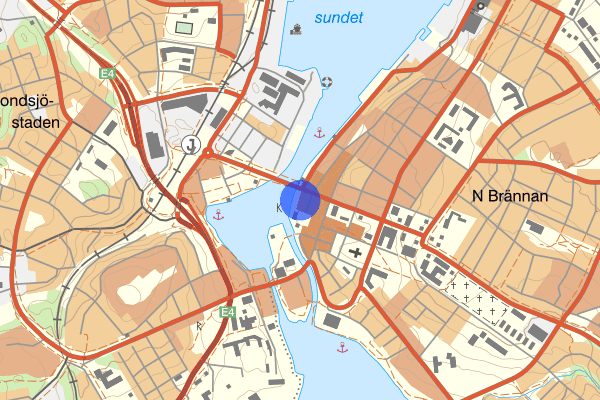 Skeppsbron 30 mars 12:27, Arbetsplatsolycka, Härnösand