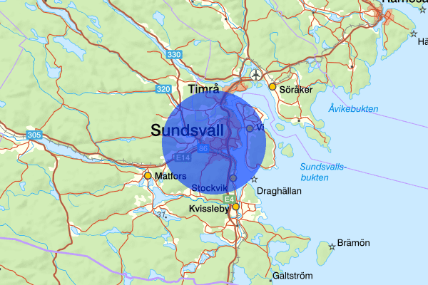 Sundsvalls tätortsområde 31 mars 21:38, Sedlighetsbrott, Sundsvall