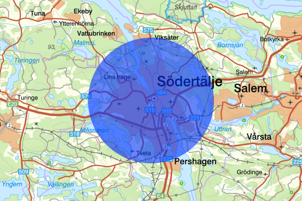 Södertälje 04 april 11:55, Trafikolycka, smitning från, Södertälje