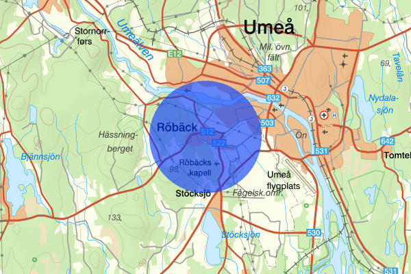 Röbäck 04 april 10:59, Skadegörelse, Umeå