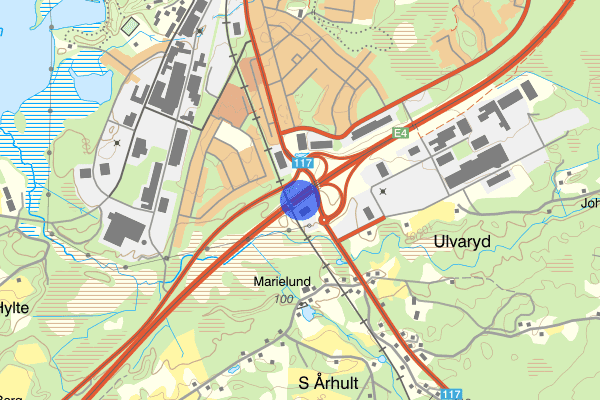 Trafikplats Markaryd Södra 05 april 17:45, Brand, Markaryd