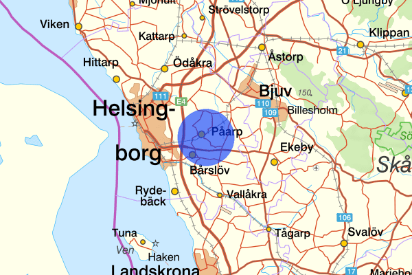 Påarp 08 april 21:45, Brand, Helsingborg