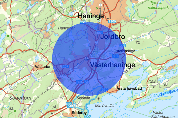 Västerhaninge 09 april 20:58, Misshandel, Haninge