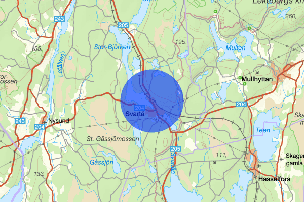 Svartå 11 april 16:35, Trafikolycka, Degerfors