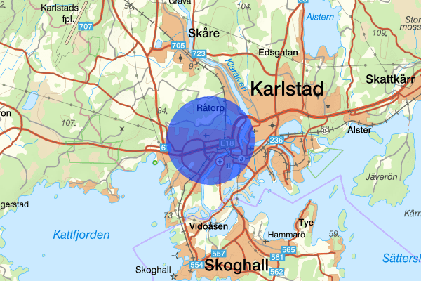 Våxnäs 13 april 09:34, Rattfylleri, Karlstad