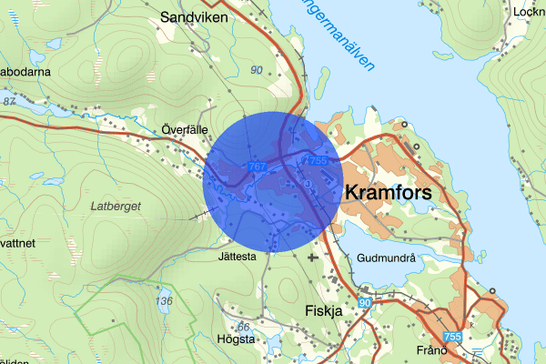 Björsta 13 april 19:35, Brand, Kramfors