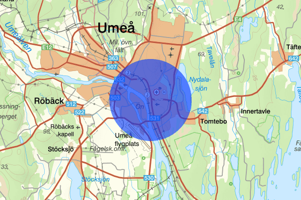 Ålidbacken 18 april 16:40, Trafikolycka, Umeå