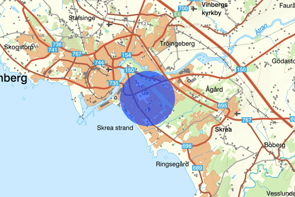 Kristineslätt 20 april 18:57, Rån väpnat, Falkenberg