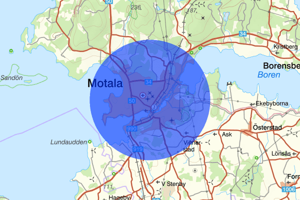 Motala 20 april 20:18, Brand, Motala