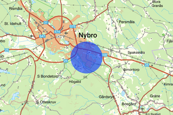 Hanemåla 23 april 00:20, Rattfylleri, Nybro