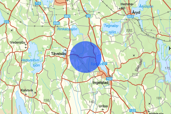 Nöbbele 27 april 19:35, Brand, Växjö