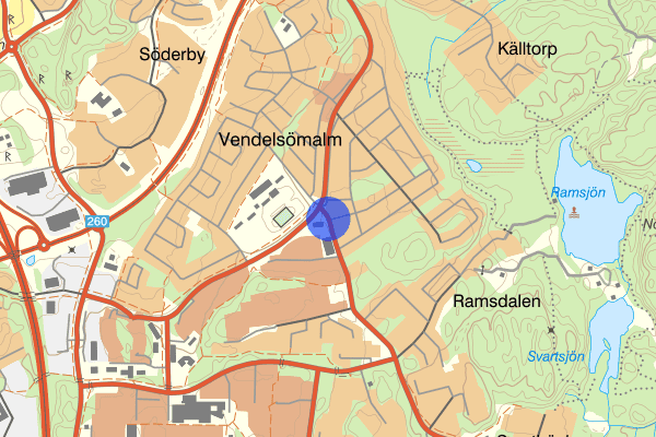 Tyrestavägen 28 april 23:00, Rån, Haninge