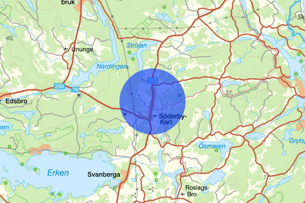 Söderby-Karl 30 april 00:48, Brand, Norrtälje