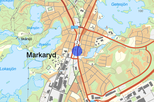 Markaryds järnvägsstation 01 maj 00:32, Brand, Markaryd