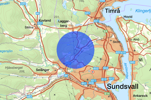 Gudmundsbyn 01 maj 15:33, Trafikolycka, Sundsvall