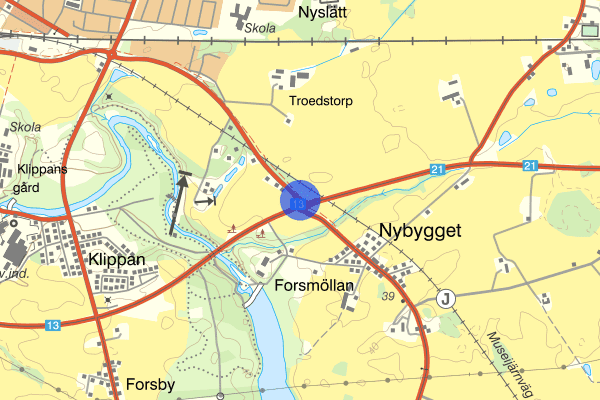 Klostervägen 04 maj 01:19, Brand, Klippan