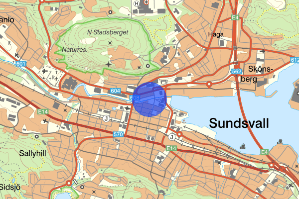 Selångersån 05 maj 14:09, Skadegörelse, Sundsvall