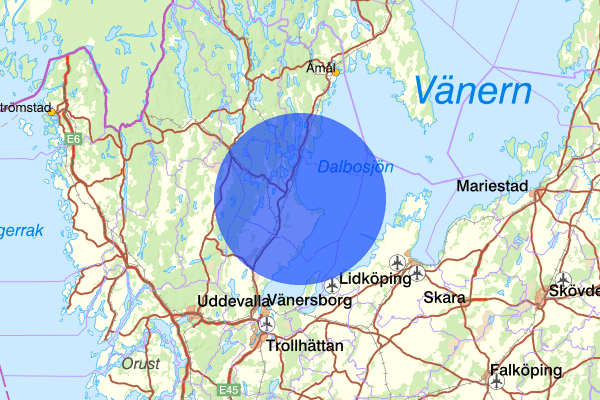  07 maj 09:35, Trafikolycka, personskada, Mellerud