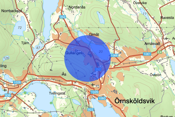 Gullänget 09 maj 07:00, Sammanfattning natt, Västernorrlands län