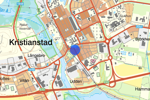 Västra Storgatan 10 maj 00:45, Skadegörelse, Kristianstad