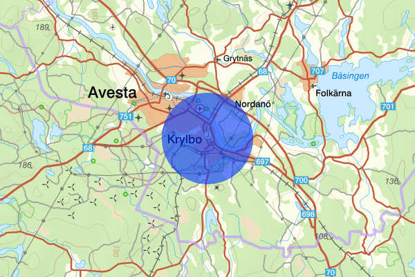 Krylbo 10 maj 08:27, Trafikolycka, Avesta