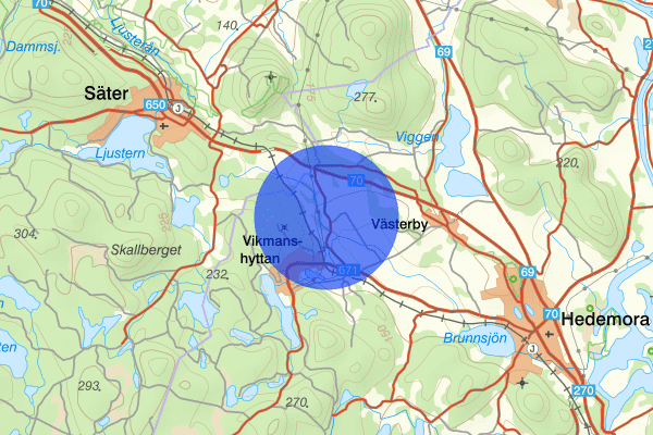 Norrhyttan 10 maj 09:03, Trafikolycka, Hedemora