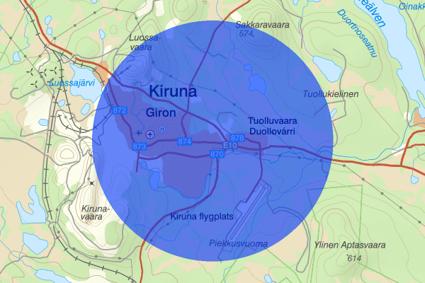 Kiruna 10 maj 08:01, Trafikkontroll, Kiruna