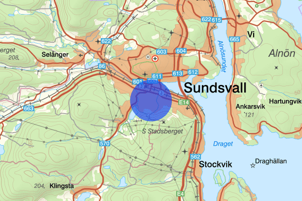 Södermalm 10 maj 13:18, Fylleri/LOB, Sundsvall