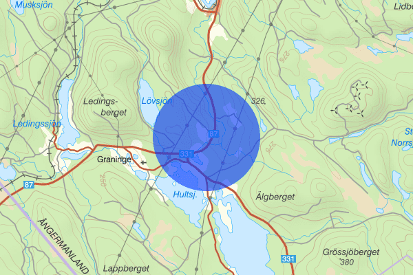 Gåstjärnberget 10 maj 17:06, Trafikolycka, vilt, Sollefteå