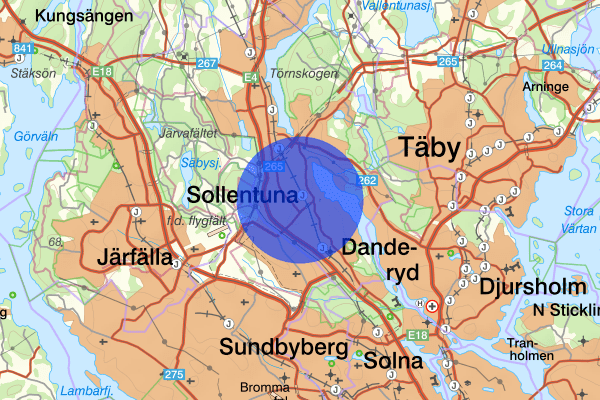 Tureberg 11 maj 18:15, Efterlyst person, Sollentuna