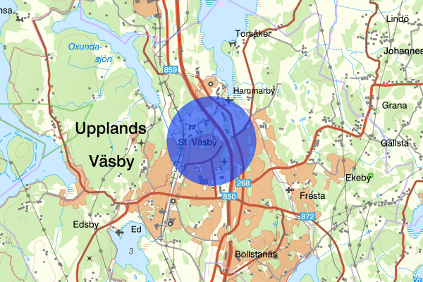 Väsbyskogen 12 maj 00:36, Detonation, Upplands väsby