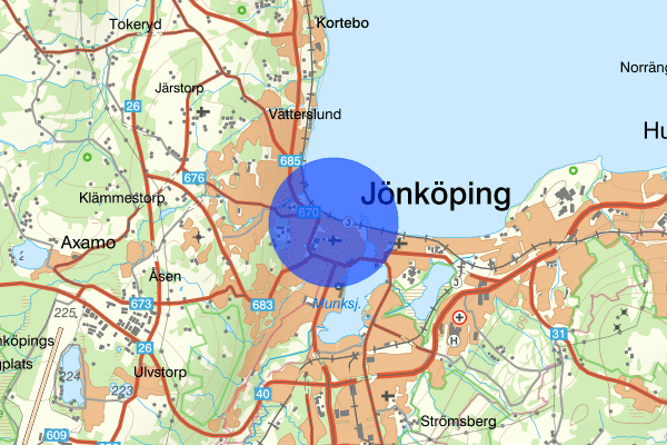 Tändsticksområdet 12 maj 07:36, Sammanfattning natt, Jönköpings län