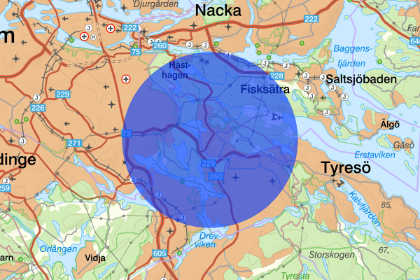 Älta 12 maj 18:53, Brand, Nacka