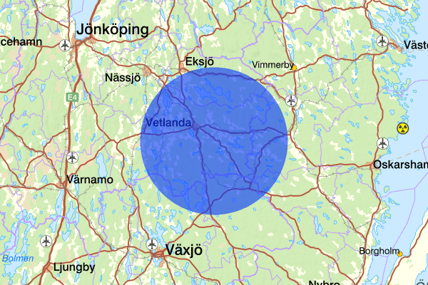  13 maj 07:45, Sammanfattning natt, Jönköpings län