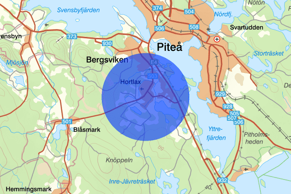 Hortlax 13 maj 03:35, Trafikolycka, Piteå