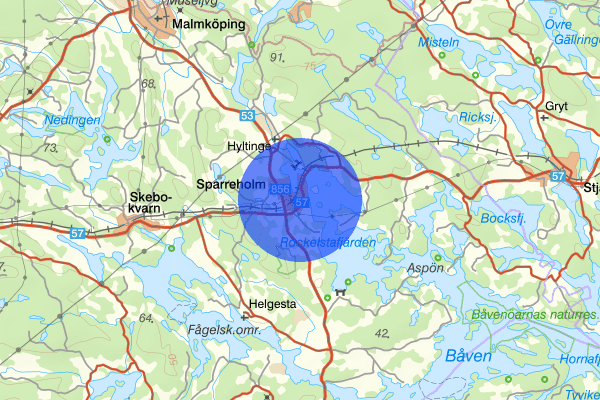 Sparreholm 16 maj 08:00, Sammanfattning natt, Södermanlands län