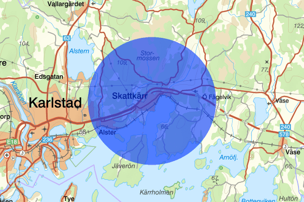 Skattkärr 17 maj 15:19, Trafikolycka, Karlstad