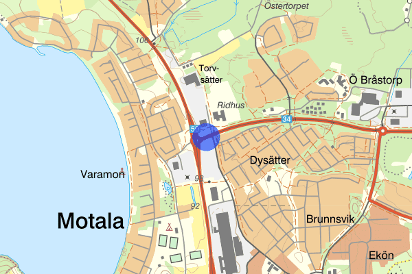 Metallvägen 17 maj 16:05, Trafikhinder, Motala