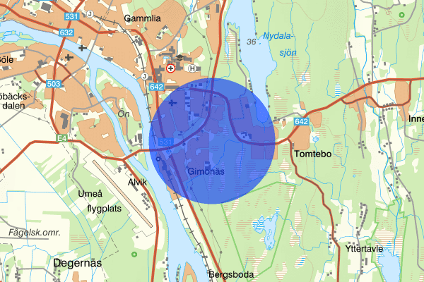 Carlshem 18 maj 20:16, Trafikolycka, Umeå