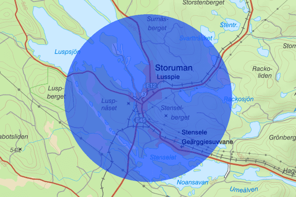 Storuman 19 maj 08:31, Trafikolycka, vilt, Storuman