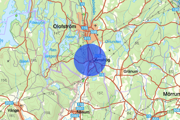 Jämshög 20 maj 06:12, Trafikolycka, Olofström